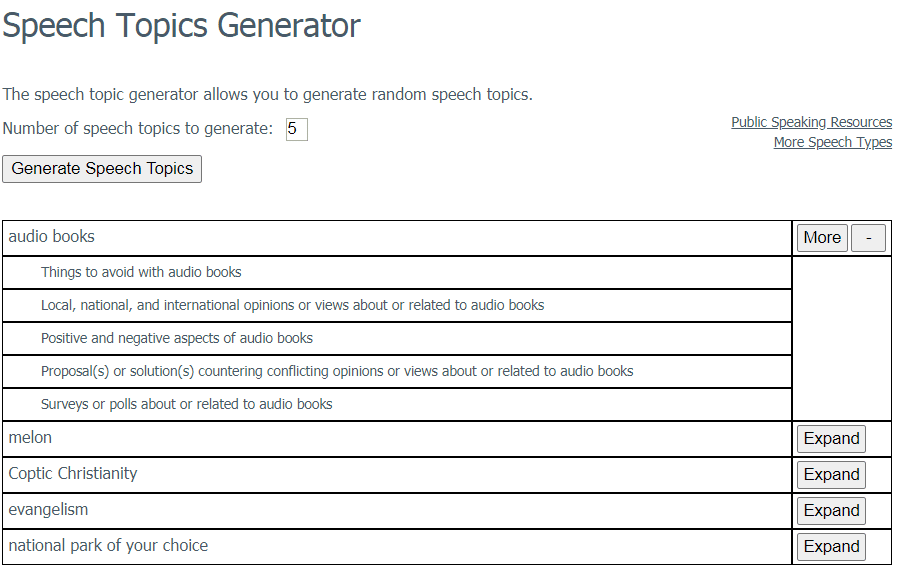 random topic generator